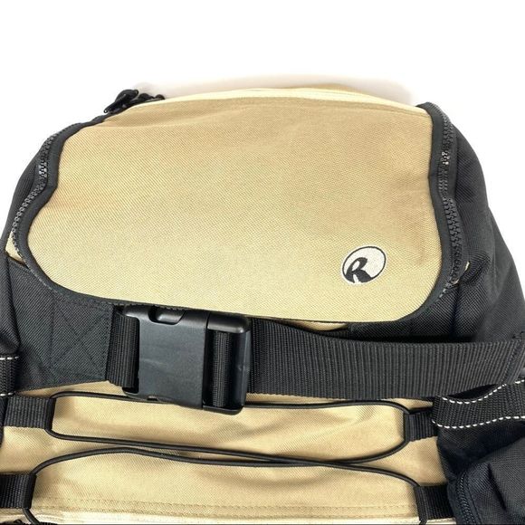 Ripzone Top Loading Lg Backpack - tan & black NWOT - Picture 8 of 14